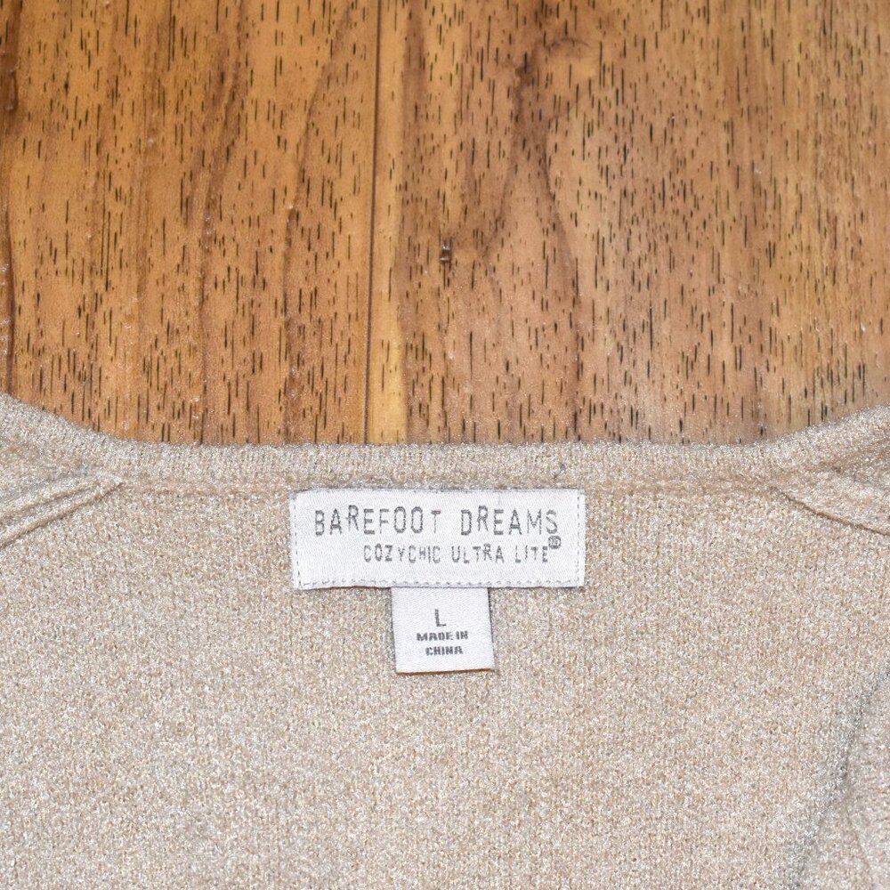 CozyChic Ultra Lite® Wide Collar Jacket Size Large - Sand Dollar - BDWCU21266 - Picture 4 of 4